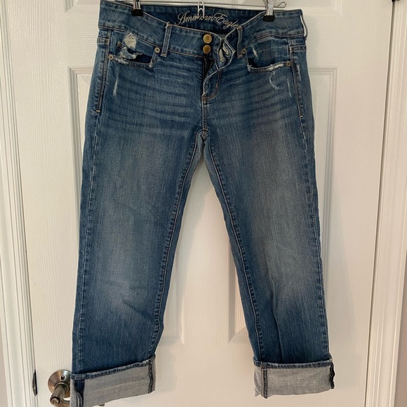 *Vintage AMERICAN EAGLE cropped low rise jeans - Picture 1 of 10